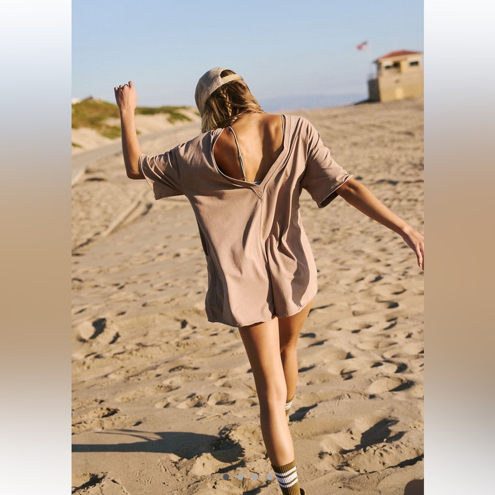 NWT Free People FP Movement Hot Shot Tee Romper